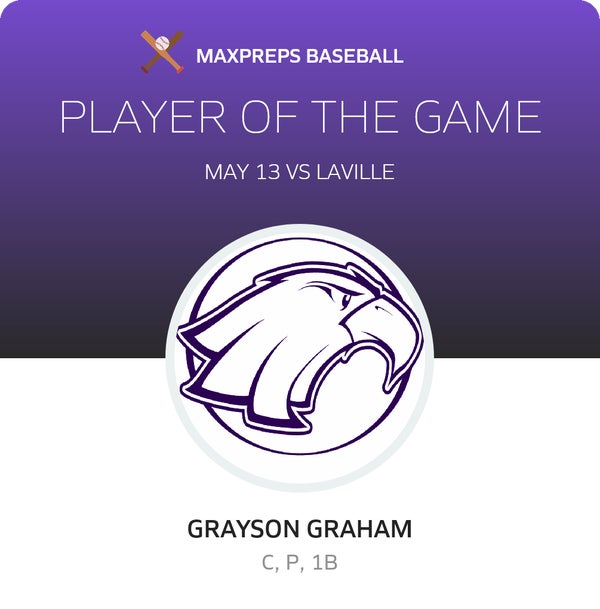 #24 Grayson Graham Player of the Game badge