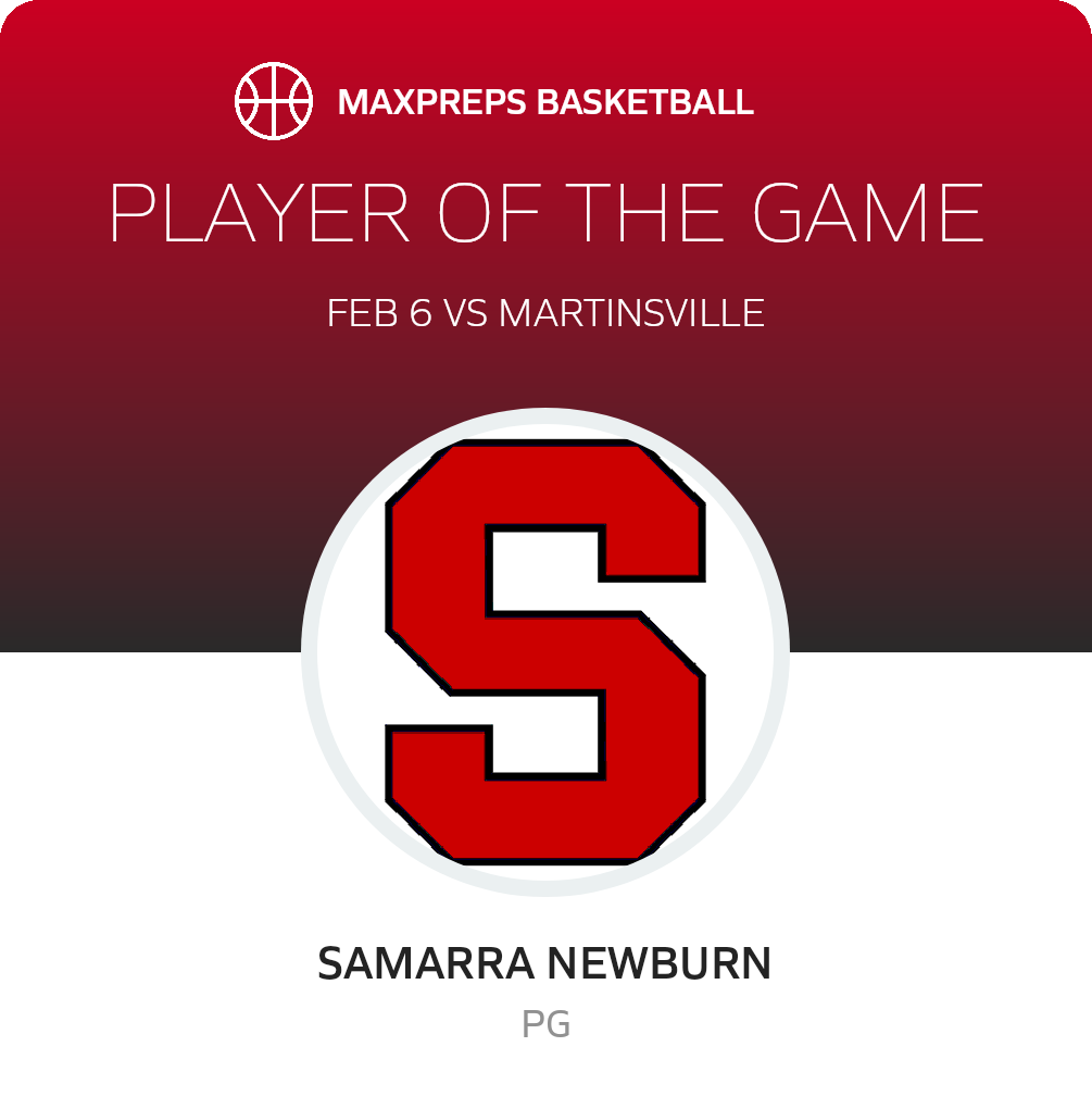 #1/3 Samarra Newburn Player of the Game badge