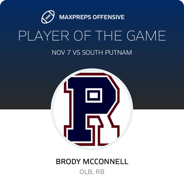 #13 Brody McConnell Player of the Game badge