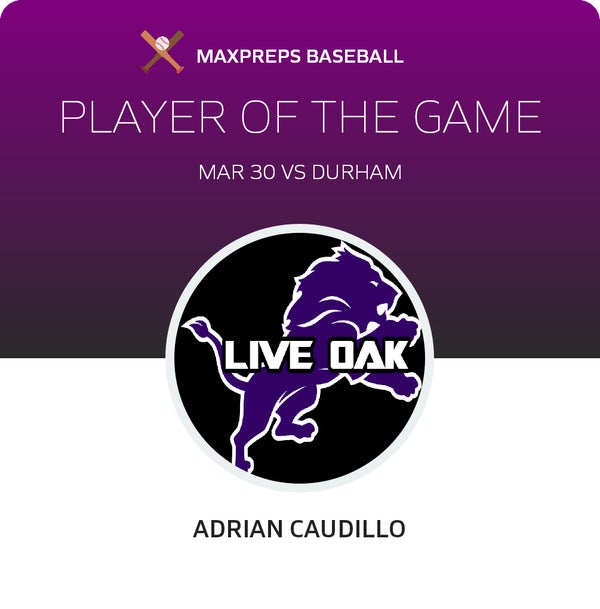 Adrian Caudillo Player of the Game badge