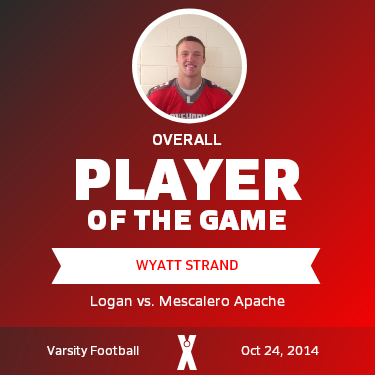 #22 Wyatt Strand Player of the Game badge