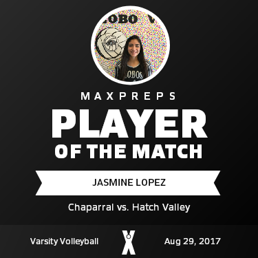 #4 JASMINE LOPEZ Player of the Game badge