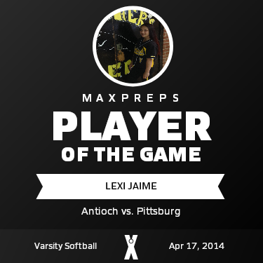 #7 Lexi Jaime Player of the Game badge