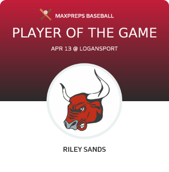 #29 Riley Sands Player of the Game badge