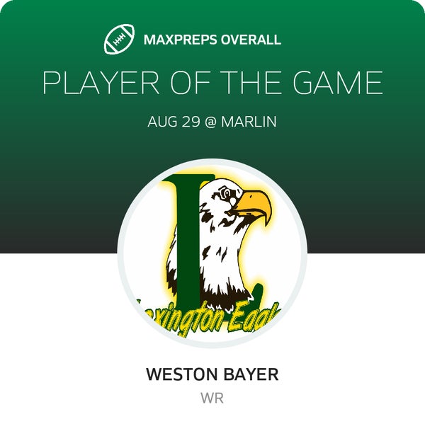 #13 Weston Bayer Player of the Game badge