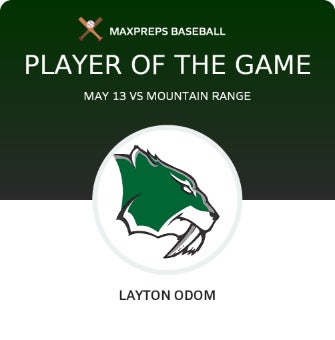 #43 Layton Odom Player of the Game badge
