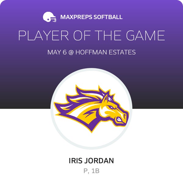 #13 Iris Jordan Player of the Game badge