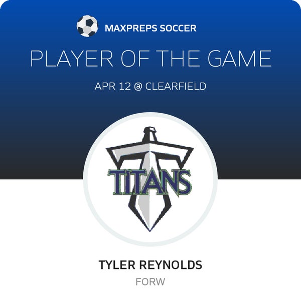 #31 Tyler Reynolds Player of the Game badge