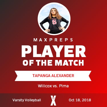 #6 Tapanga Alexander Player of the Game badge