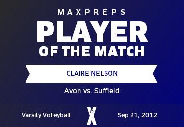 #8 Claire Nelson Player of the Game badge