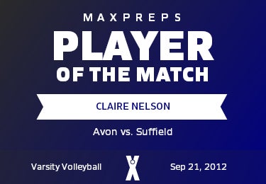 #8 Claire Nelson Player of the Game badge