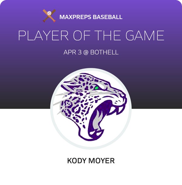 #22 Kody Moyer Player of the Game badge