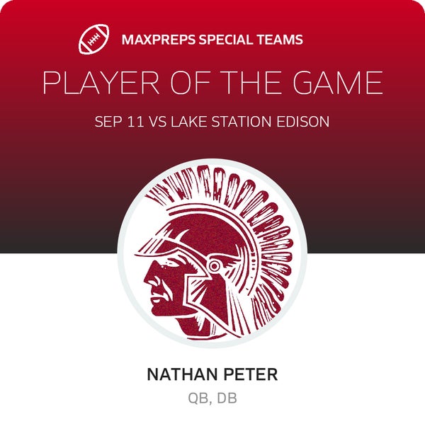 #10 Nathan Peter Player of the Game badge