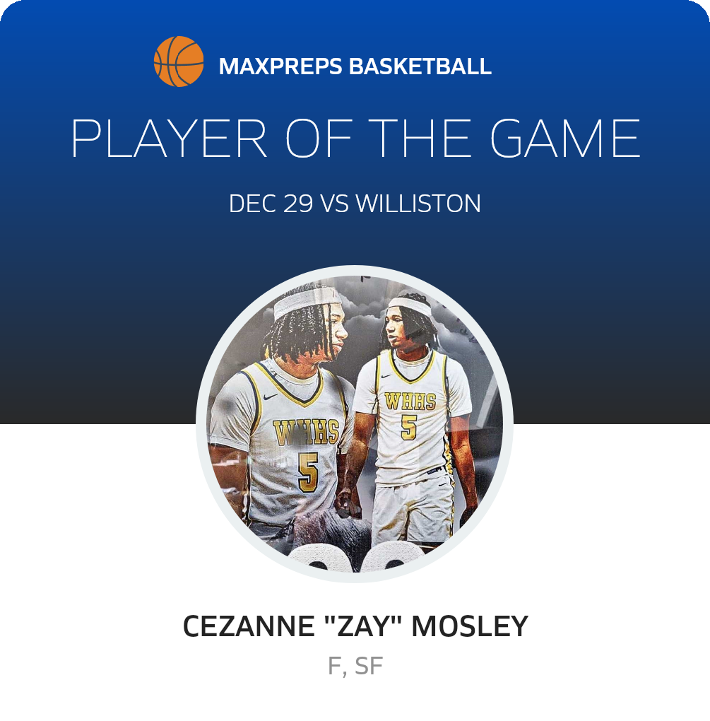 #5 C. Mosley Player of the Game badge