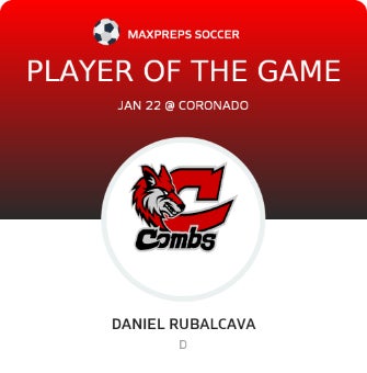 #3 Daniel Rubalcava Player of the Game badge