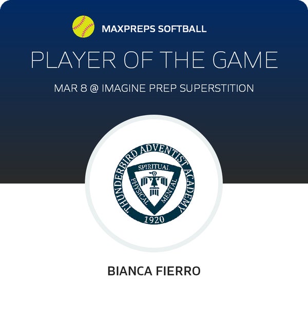 #5 Bianca Fierro Player of the Game badge