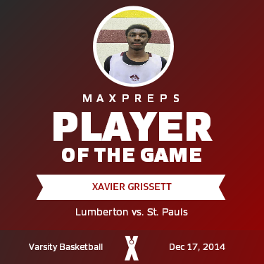 #24 Xavier Grissett Player of the Game badge