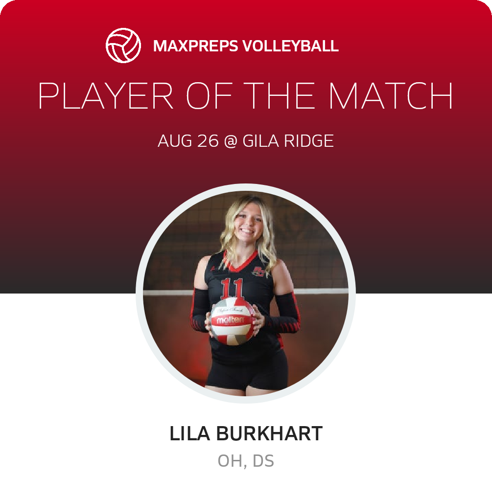 #11 Lila Burkhart Player of the Game badge
