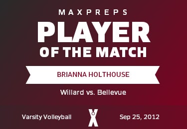 #10 Brianna Holthouse Player of the Game badge
