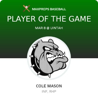 #27 Cole Mason Player of the Game badge