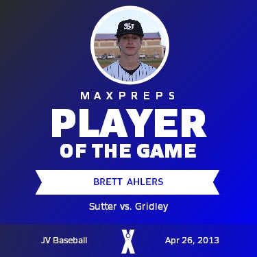 #4 Brett Ahlers Player of the Game badge