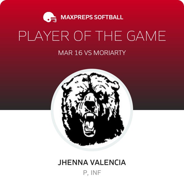 #1 Jhenna Valencia Player of the Game badge
