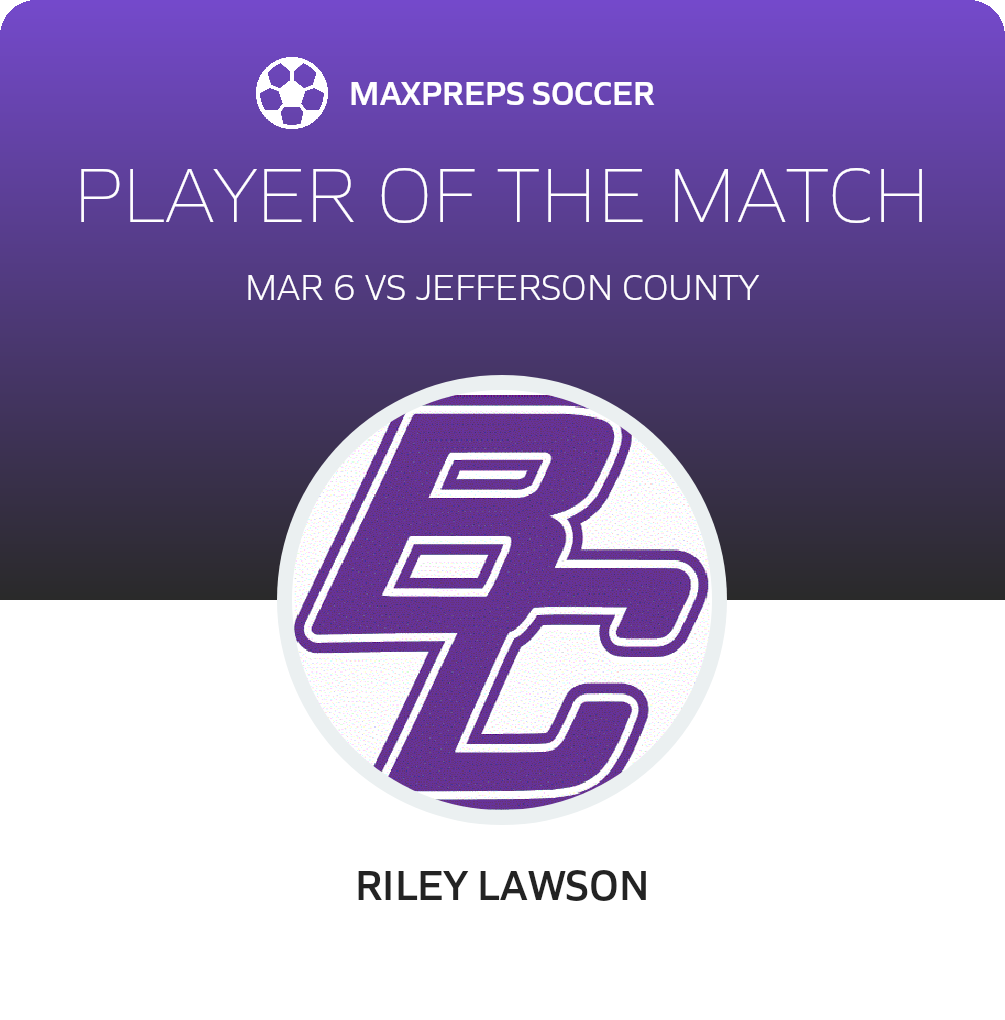 #6 Riley Lawson Player of the Game badge