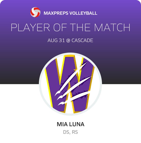 #3 Mia Luna Player of the Game badge