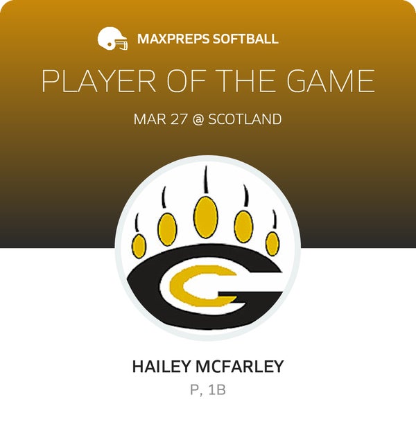 #11 Hailey McFarley Player of the Game badge