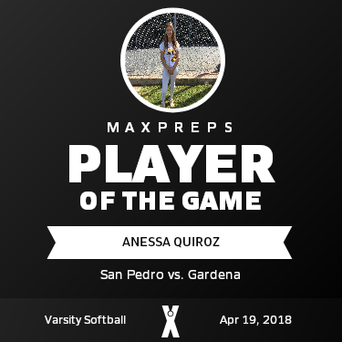 #42 Anessa Quiroz Player of the Game badge