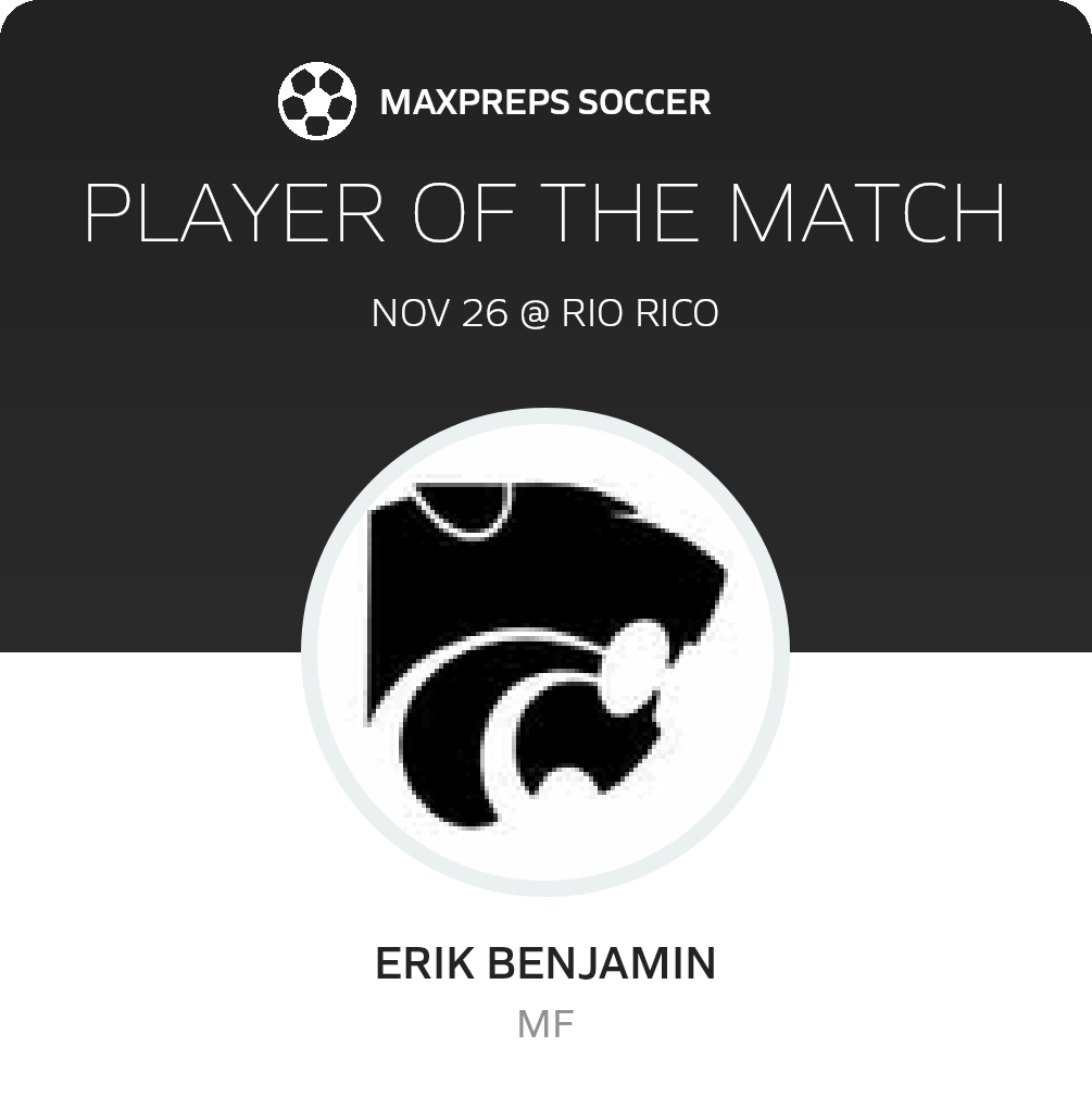 #7 Erik Benjamin Player of the Game badge