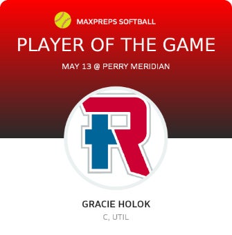 #15 Gracie Holok Player of the Game badge