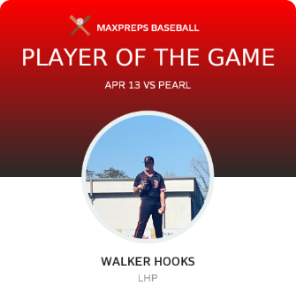 #19 Walker Hooks Player of the Game badge