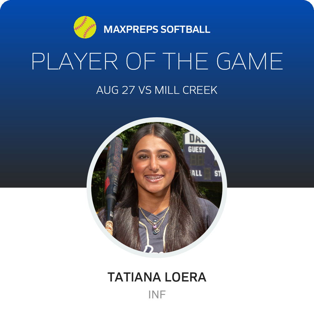 #7 Tatiana Loera Player of the Game badge
