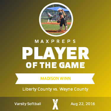 #16 Madison Winn Player of the Game badge
