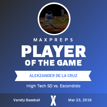 #44 A. De La Cruz Player of the Game badge