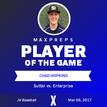 #21 Chad Hopkins Player of the Game badge