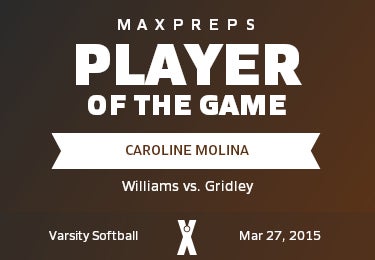 #12 Caroline Molina Player of the Game badge
