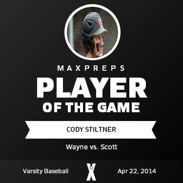 #5 Cody Stiltner Player of the Game badge