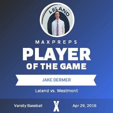 #6 Jake Dermer Player of the Game badge