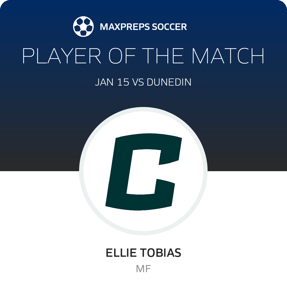 #29 Ellie Tobias Player of the Game badge