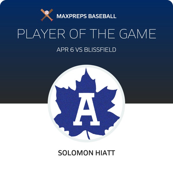 #1 Solomon Hiatt Player of the Game badge