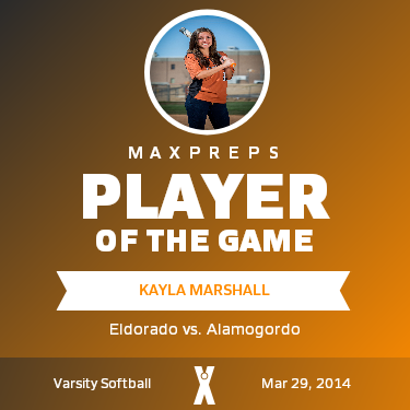 #8 Kayla Marshall Player of the Game badge