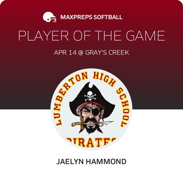 #5 Jaelyn Hammond Player of the Game badge