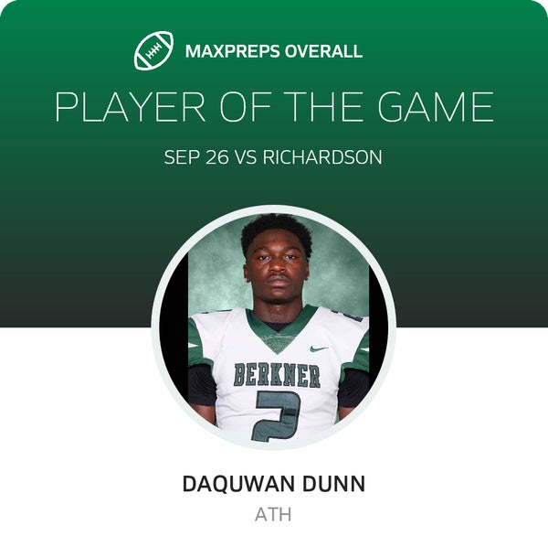 #2 DaQuwan Dunn Player of the Game badge