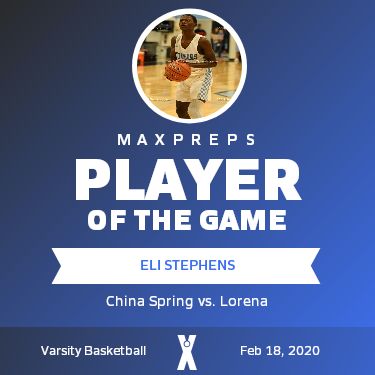#3 Eli Stephens Player of the Game badge