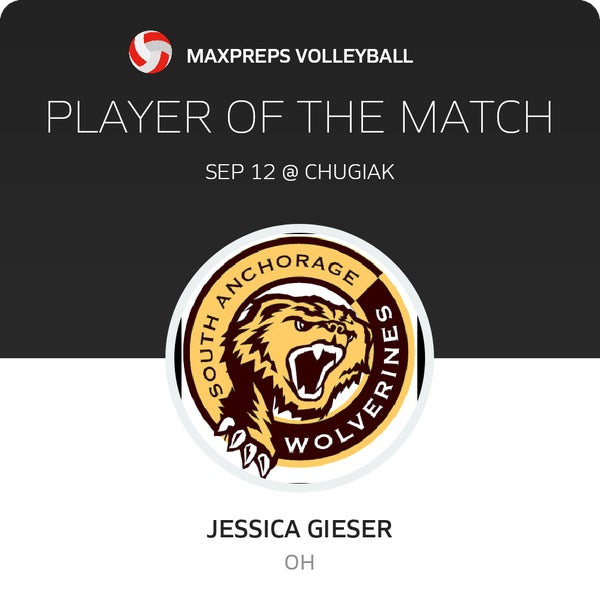 #21 Jessica Gieser Player of the Game badge