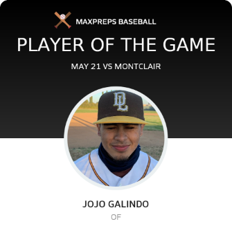 #22 JoJo Galindo Player of the Game badge
