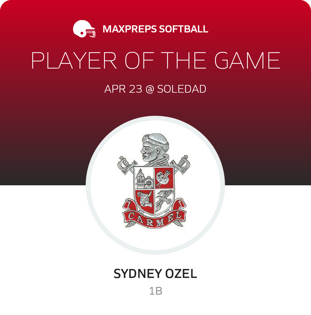 #11 Sydney Ozel Player of the Game badge