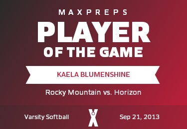#12 Kaela Blumenshine Player of the Game badge